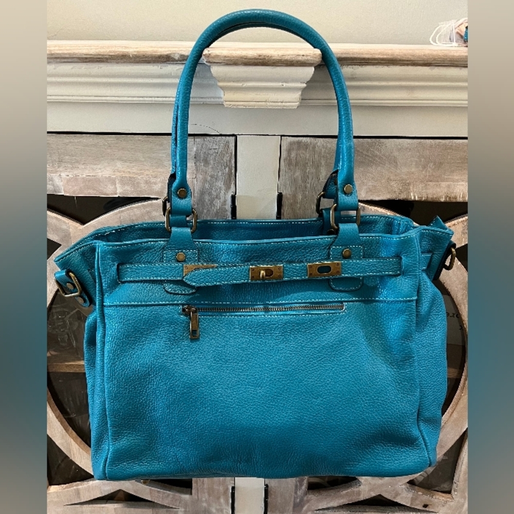 Beautiful Borse in Pelle Pebble Leather Satchel/Shoulder Bag Made in Ita…